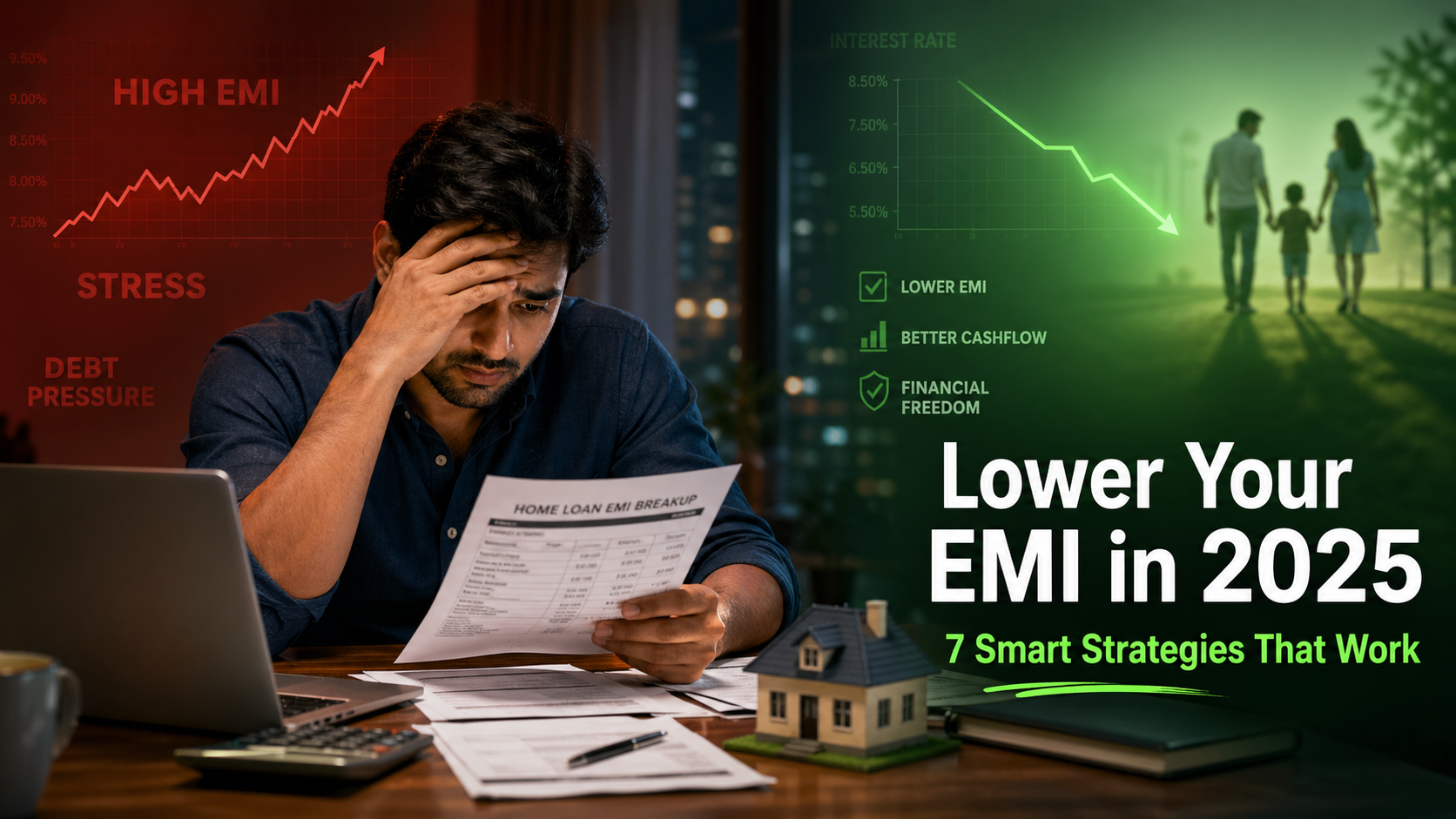 5 factors that control home loan EMI in India – interest rate, loan tenure, loan amount, prepayment, and credit score